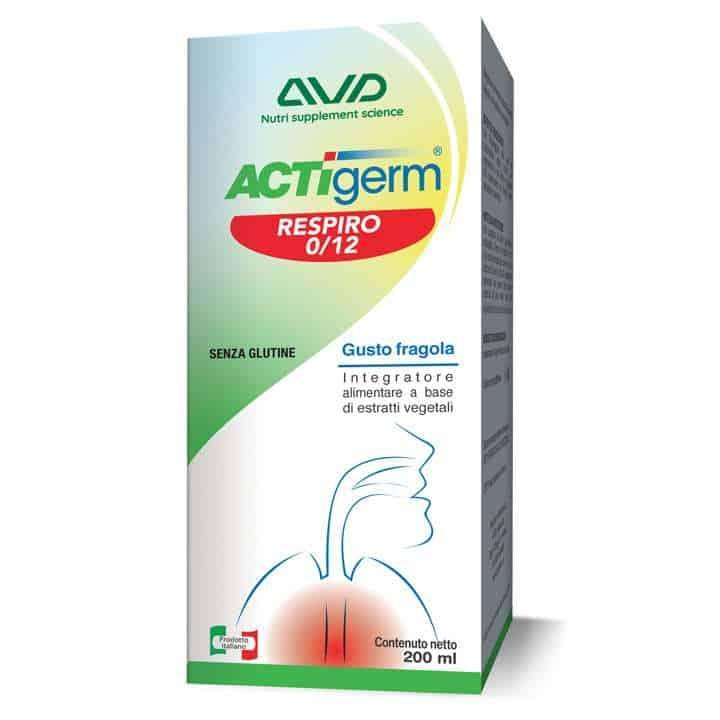 Actigerm Respiro 0/12 gusto fragola