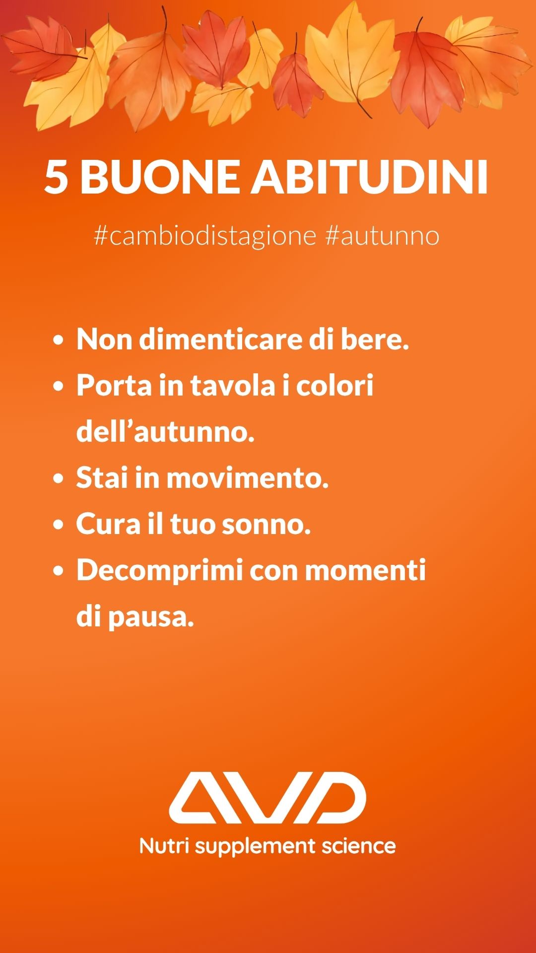 Cambio di stagione in autunni - Blog AVD Reform